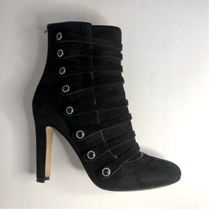 ISO Karl Lagerfeld Black Strappy Heeled Boots